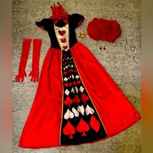 Queen of Hearts complete  costume.